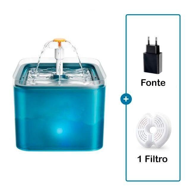 Fonte de Água para Gatos - Sensor de Movimento, Filtro de 4 camadas e LED