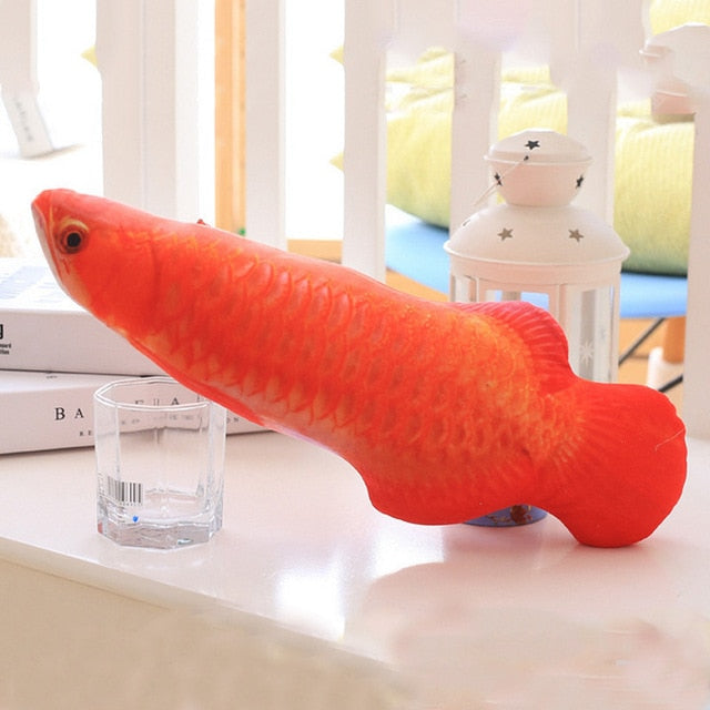 Boneco para Gato - Peixe 3D